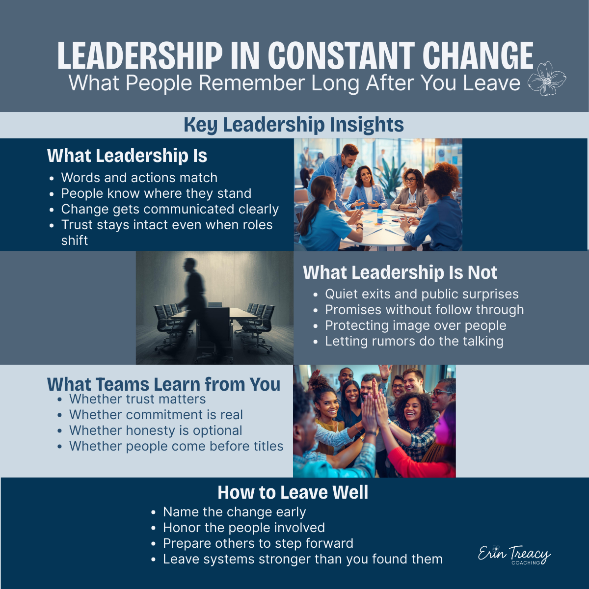 Leading change isn’t just about decisions. It’s about how leaders show up before, during, and after transition.