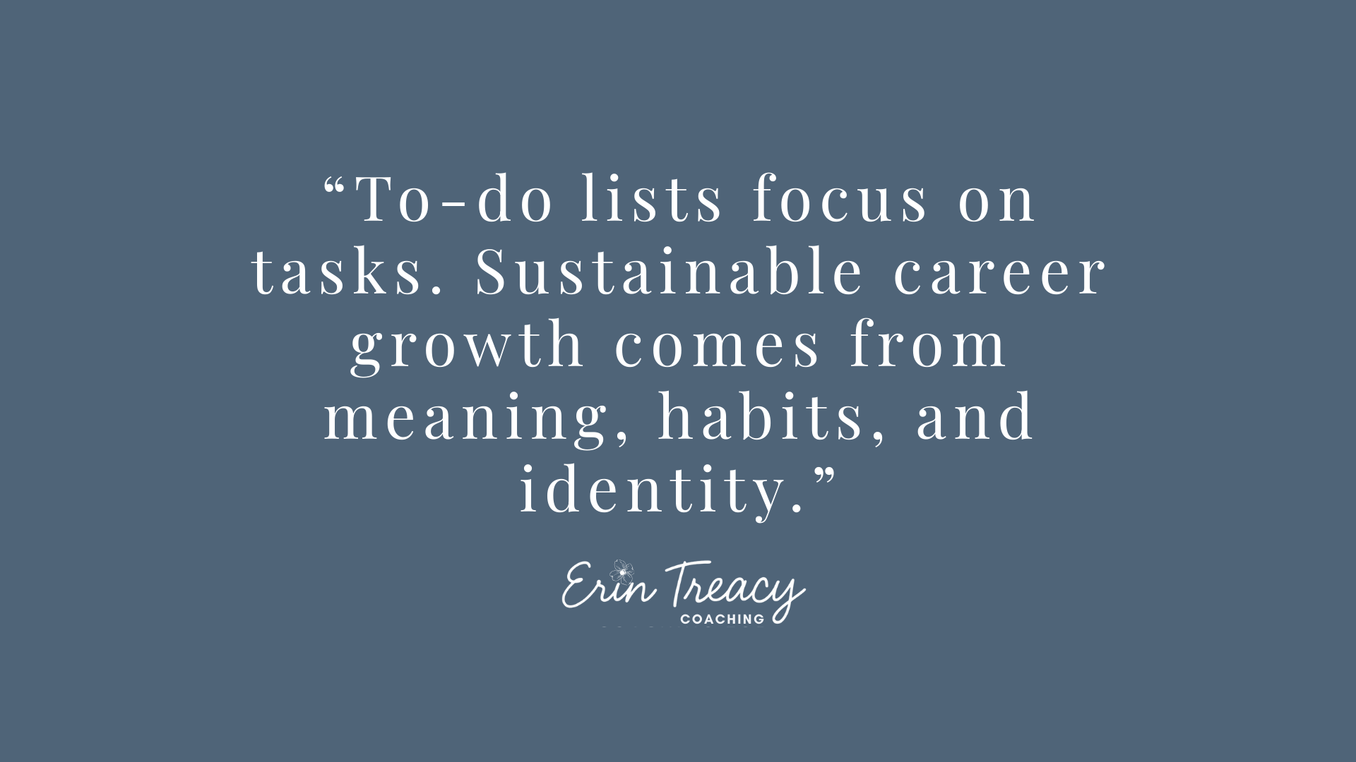 To-do lists help to manage tasks. Professional development works best when goals are rooted in meaning, supported by small habits, and reinforced through identity. When people focus on how they want to show up at work, progress lasts longer than any checklist. Growth is not about doing more. It's about doing what matters consistently.